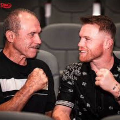 Canelo here seen with his father Santos Alvarez
